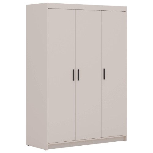 Szafa trzydrzwiowa bez lustra LENA BP03 beżowa-widok z boku.