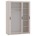 Szafa trzydrzwiowa bez lustra LENA BP03 beżowa-otwarta.