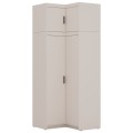 Szafa garderoba narożna beżowa do salonu NARB PO2 z nadstawką narbpo02.