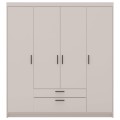 Szafa szeroka beżowa uchylna z szufladami LENA BP04 2S.