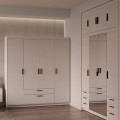 Nowoczesna garderoba uchylna z szufladami LENA BP04 2S.