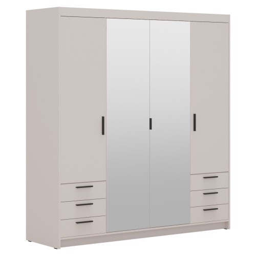 Garderoba szafa do salonu  nowoczesna beżowa LENA BP046S.