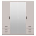 Garderoba szafa nowoczesna beżowa LENA BP046S.