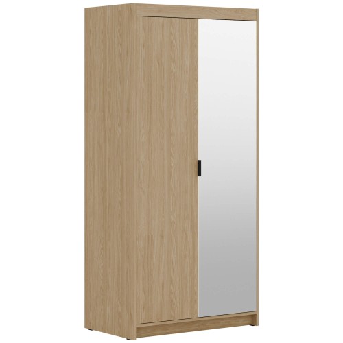 Szafa uchylna dwudrzwiowa LENA DL02 z lustrem dąb olejowany.