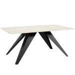 Ława kawowa VARIA 120 cm White Chromix na skośnych nogach  