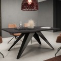 Stół nowoczesny VARIA 4  złożony F206 ST9 Black Pietra Grigia.