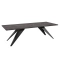 Stół VARIA 4 rozłożony nowoczesny F206 ST9 Black Pietra Grigia.