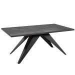 Stół nowoczesny rozkładany 140-240 Antracite metalowe nogi SENTO 