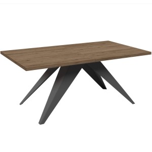 Stół nowoczesny rozkładany 140-240 Truffle Brown metalowe nogi SENTO  