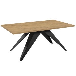 Stół nowoczesny rozkładany 140-240 Dąb Lancelot metalowe nogi SENTO