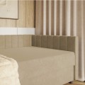 Łóżko jednoosobowe boxspring ELIA tkaninie POLO 873.