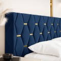Łóżko tapicerowane WARSO - detal granatowy.jpg