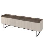 Szafka RTV ryflowana  na nóżkch 192 cm LAGO LG-06