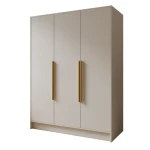 Szafa trzydrzwiowa kaszmirowa drążki półki 150 cm PORTA
