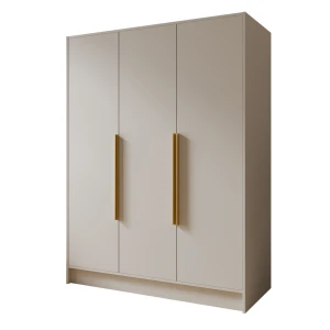 Szafa trzydrzwiowa kaszmirowa drążki półki 150 cm PORTA