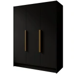 Szafa uchylna czarna dwuosobowa 150 cm PORTA 