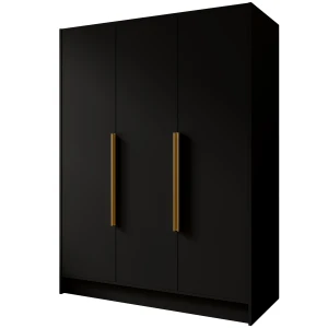 Szafa uchylna czarna dwuosobowa 150 cm PORTA 