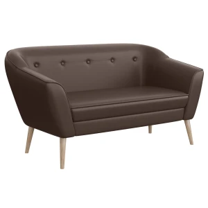 Sofa dwuosobowa na nóżkach ekoskóra 140 cm DIMA II 