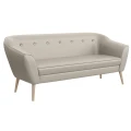 Sofa DIMA III skandynawska 180 cm na nóżkach beżowa ekoskóra- SOFT 33.