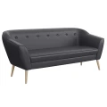 Sofa DIMA III skandynawska 180 cm na nóżkach szara ekoskóra- SOFT 29.