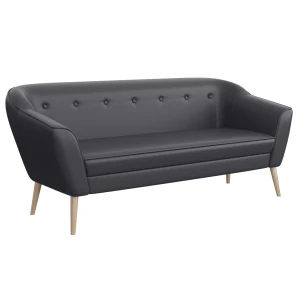 Sofa trzyosobowa na nóżkach w ekoskórze 180 cm DIMA III  