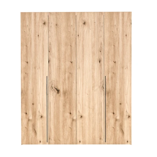 Szafa składana dąb artisan 200 cm z szufladami BARI-zamknięta.