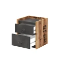 Stolik nocny FARGO FG-12  canio-raw steel-otwarta.