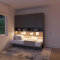 Łóżko chowane w szafie bed concept bc-06 dąb dunin.