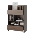 Szafka niska dąb dunin bed concept nowoczesny do łóżka składanego w szafie.