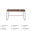 Biurko nowoczene MATCH MB-01 dąb dunin-wykonanie.