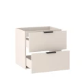 Szafka pod umywalkę LONA 60 cm otwarte szuflady bok