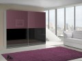 Szafa FUX 11 Fioletowy/Czarny Połysk