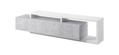 Szafka RTV BOTA Biały / Colorado Beton