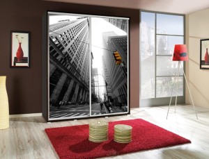 Szafa przesuwna LOPA ze zdjęciem (155cm)