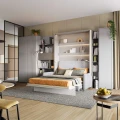 Meble bed concept w szarym kolorze z półkotapczanem.jpg