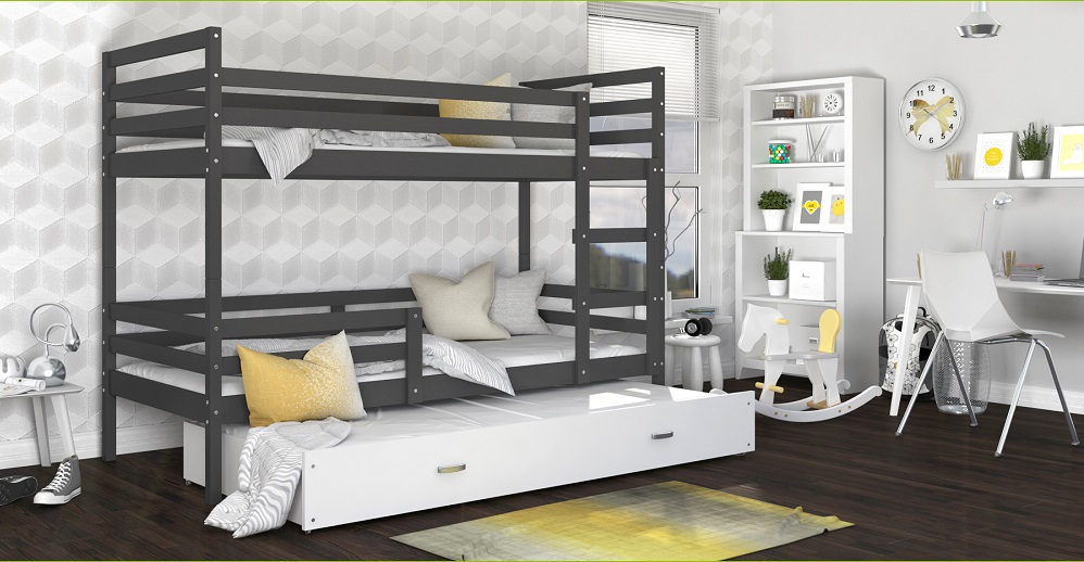 Szary / Biała Szuflada Jarek 3