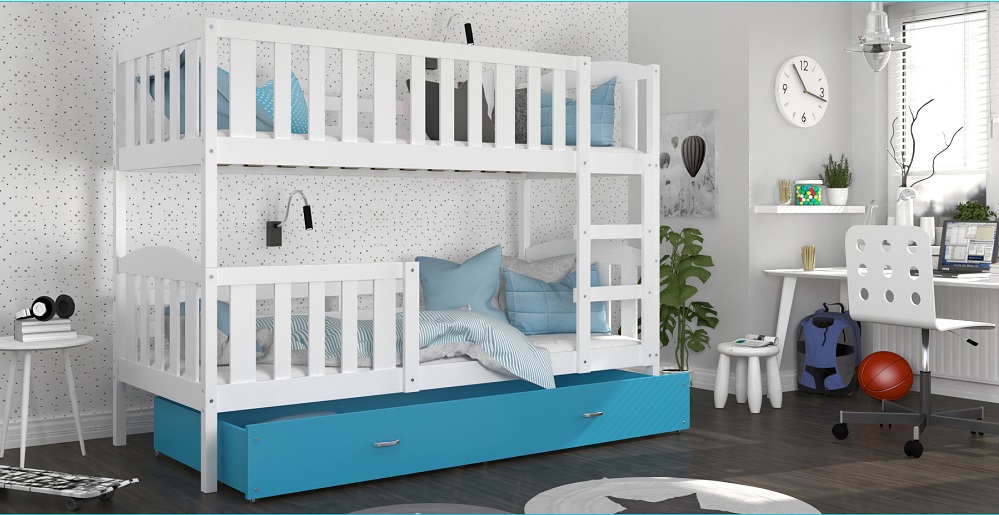 Białe / Błękitna Szuflada Krzys