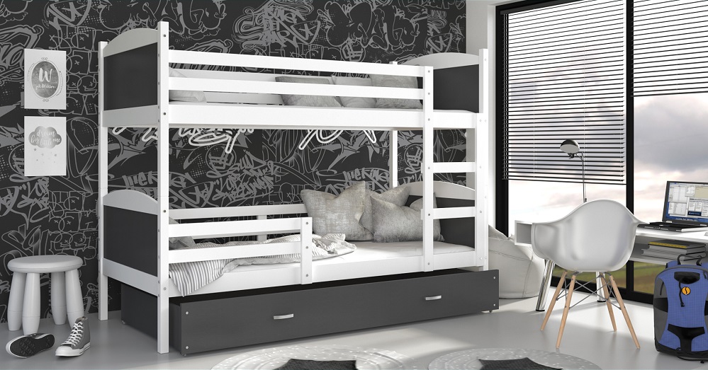 Biała / Szare Wstawki Mateo