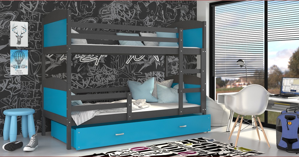 Szare / Błękitne Wstawki Mateo