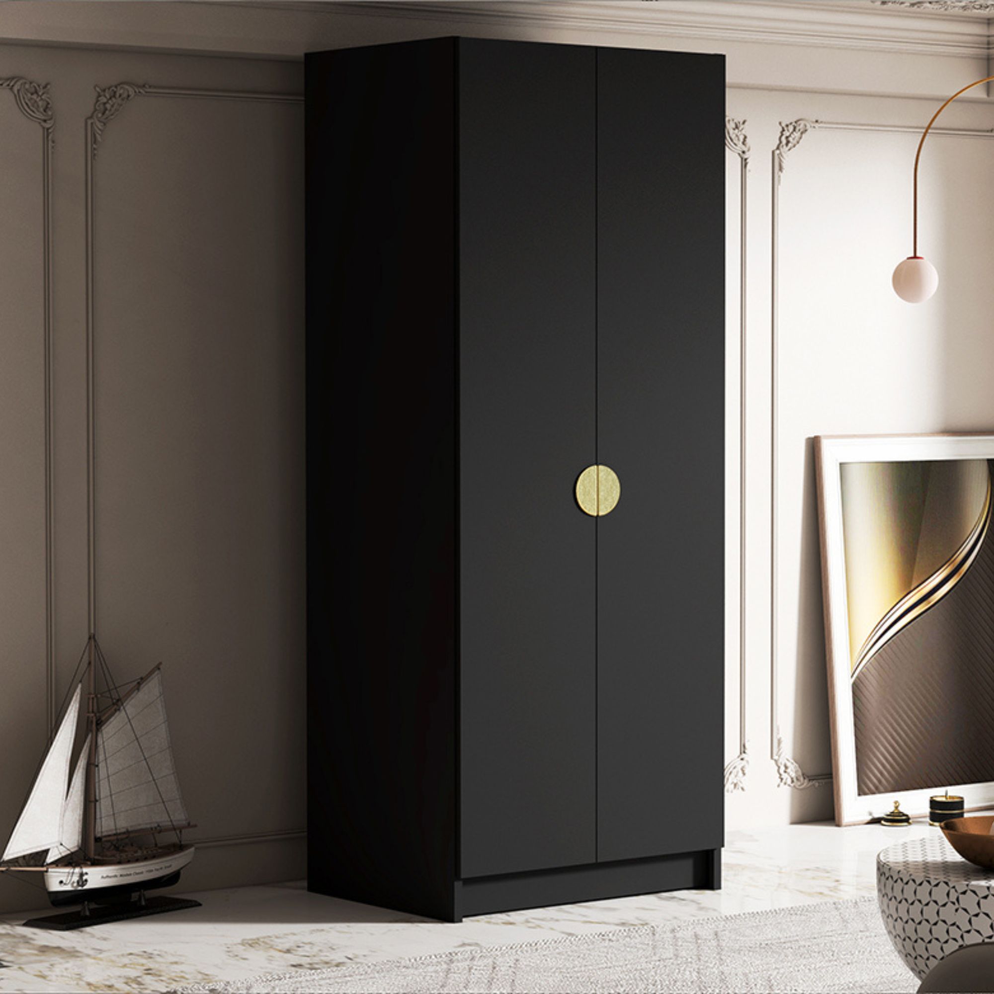 BOSTA szafa czarny mat