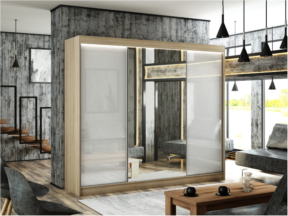 Szafa przesuwna Dąb Sonoma