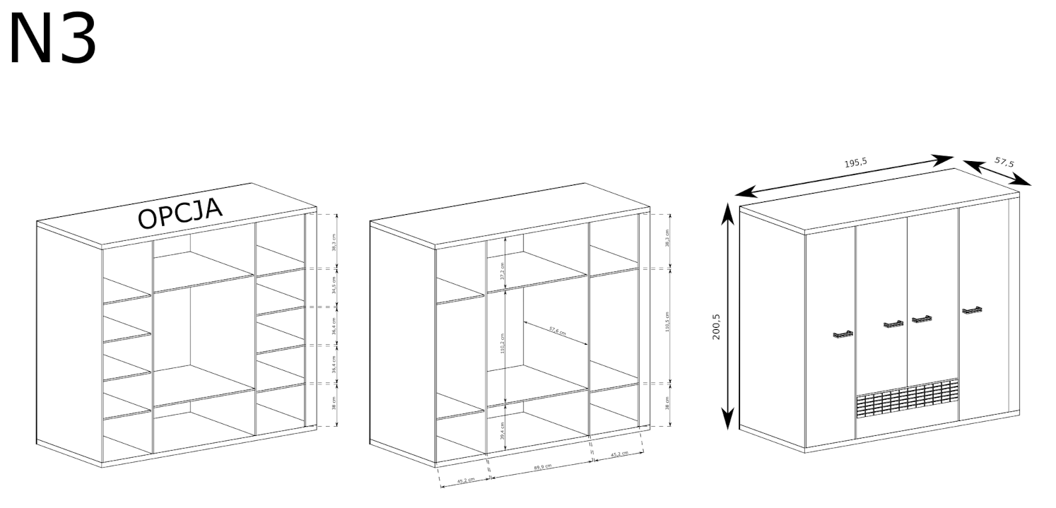 WYMIARY SZCZEGÓŁOWE NATURIAL 3