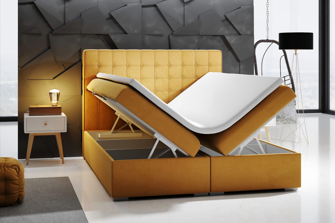 otwarte łóżko karli