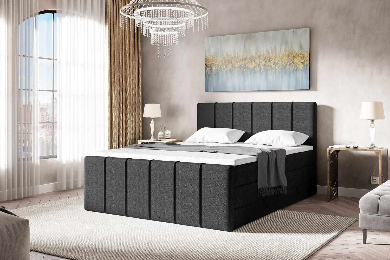 łóżko kontynentalne LEBRON