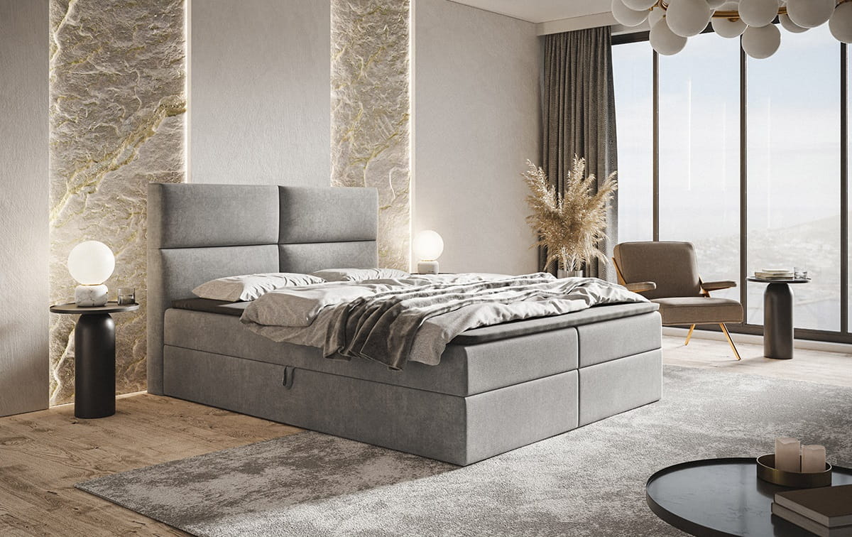 łóżko kontynentalne BOKS 3