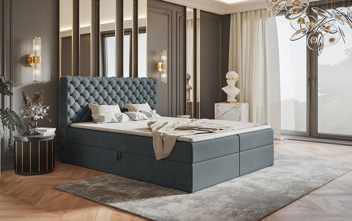 łóżko kontynentalne BOKS 8