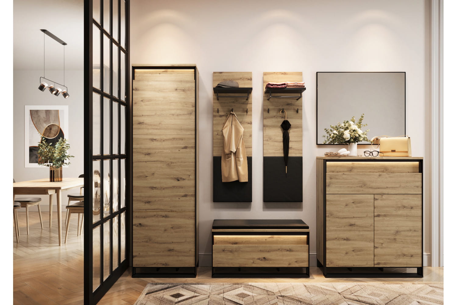 zestaw garderoba quant