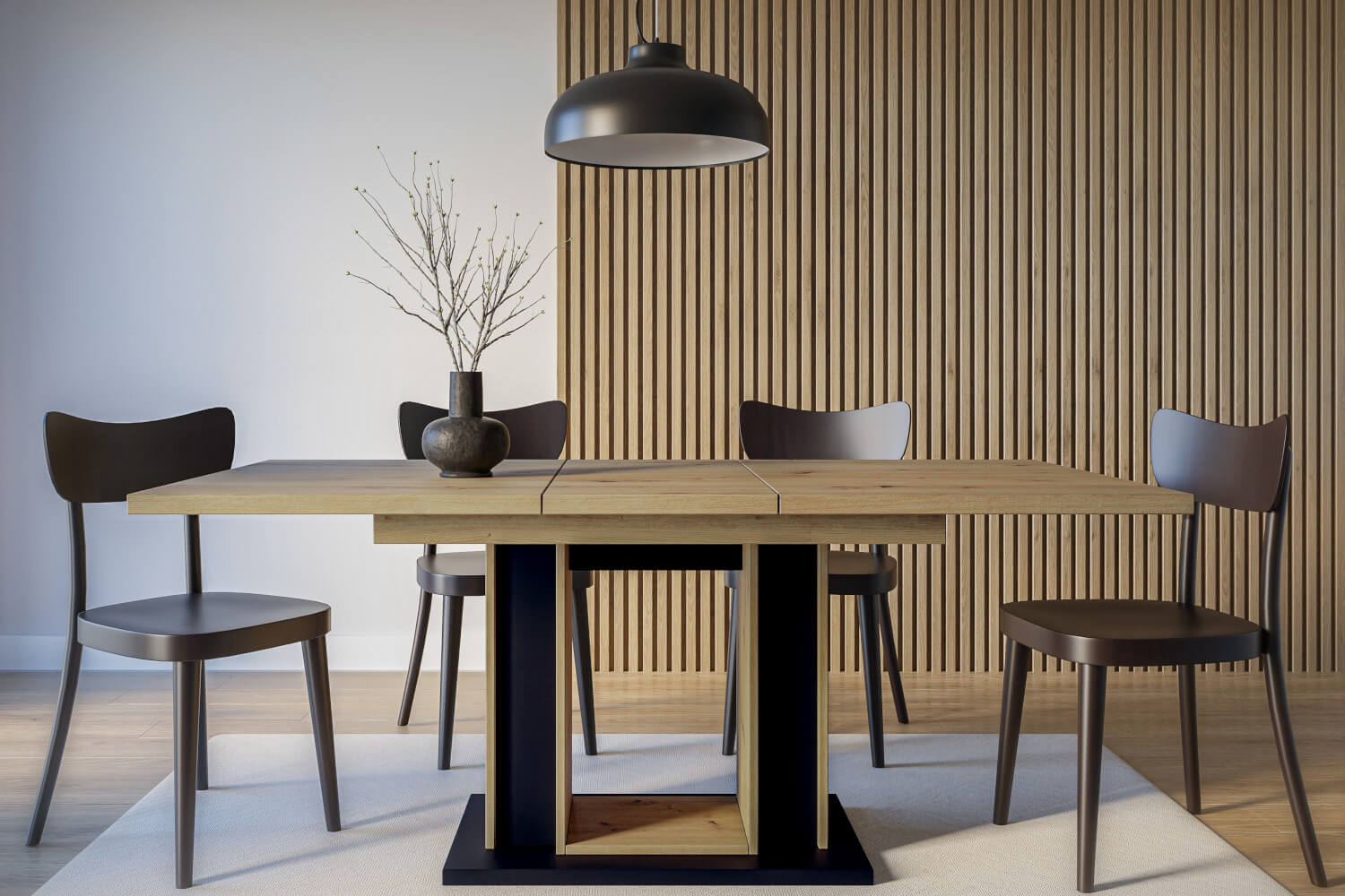 forset artisan czarny rozłożony