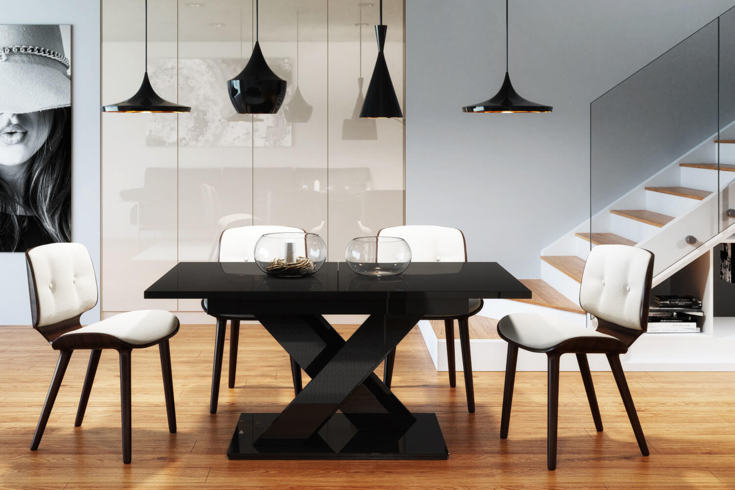 BON X Czarny Połysk złożony