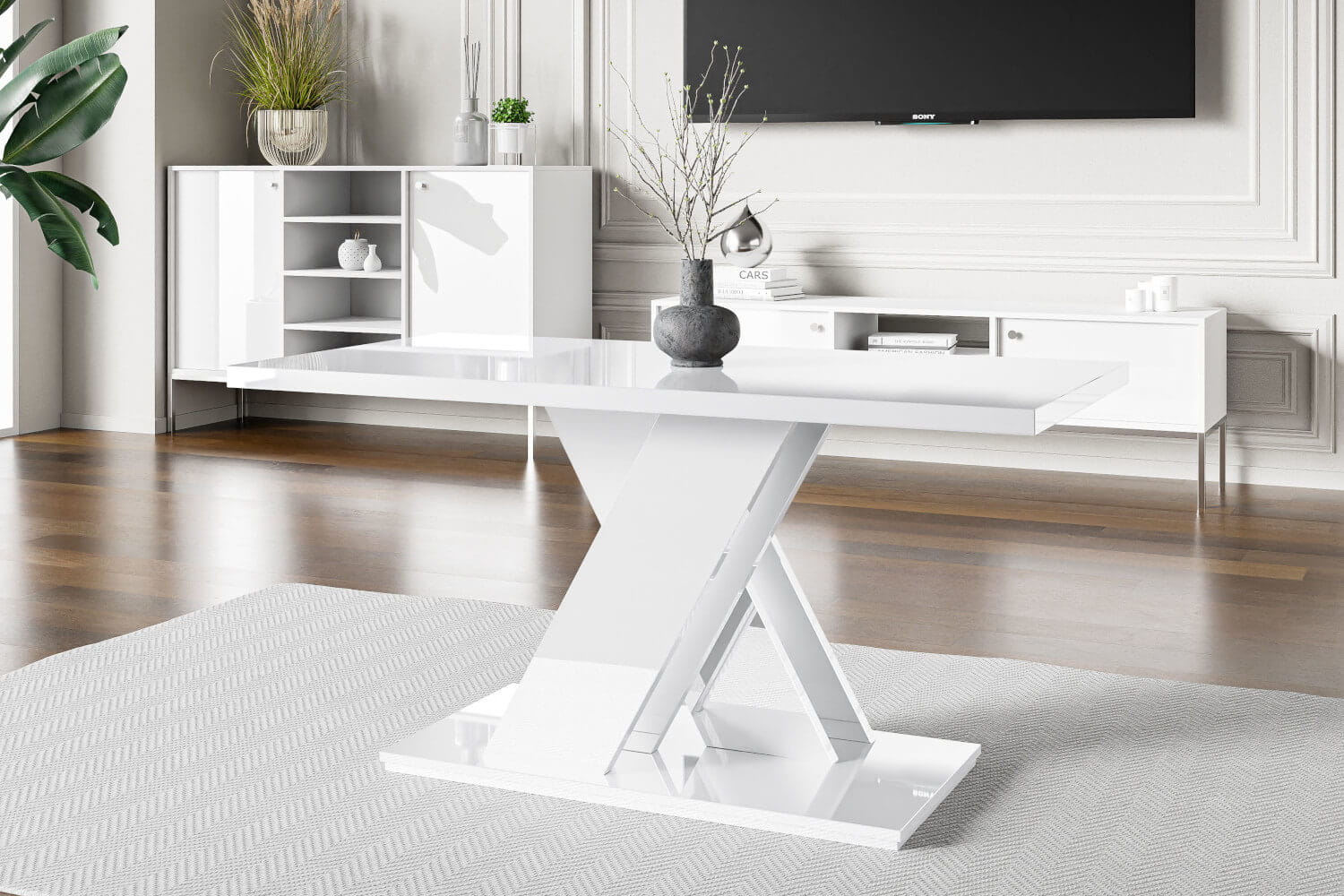 ława bonx biały połysk